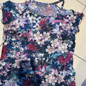 Guess Multicolor Floral Top